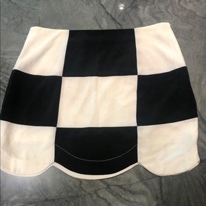 B.P. Collection Black and White Mini Skirt